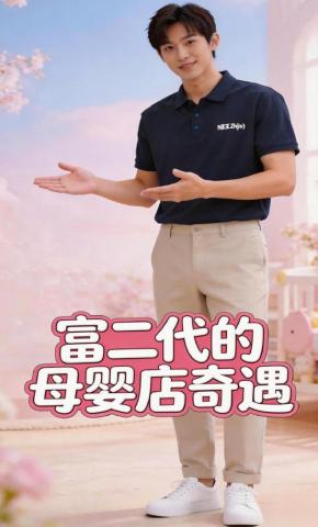 短剧《富二代的母婴店奇遇》海报