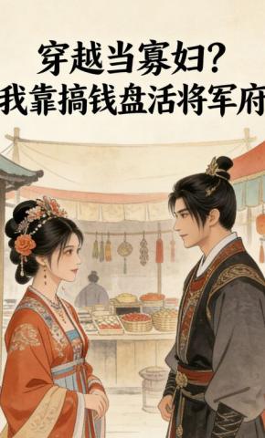 短剧《穿越当寡妇？我靠搞钱盘活将军府》海报