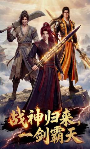 短剧《战神归来，一剑霸天》海报