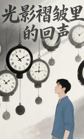 短剧《光影褶皱里的回声》海报