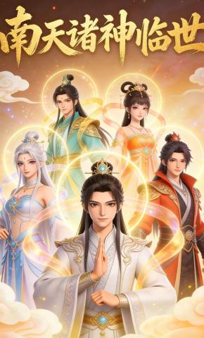 短剧《南天诸神临世》海报