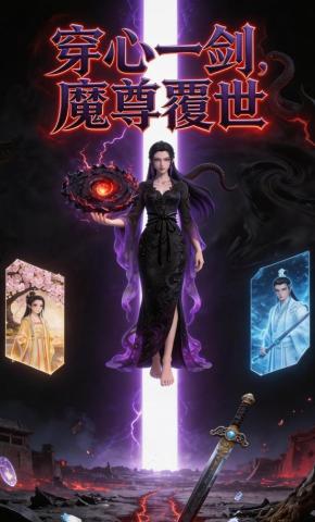 短剧《穿心一剑，魔尊覆世》海报