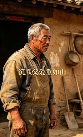 短剧《沉默父爱重如山》海报