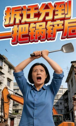 短剧《拆迁分到一把锅铲后》海报