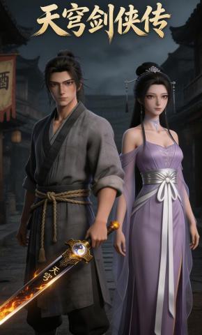 短剧《天穹剑侠传》海报