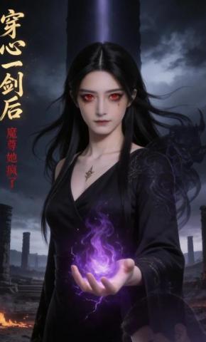 短剧《穿心一剑后，魔尊她疯了》海报