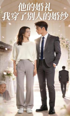 短剧《他的婚礼，我穿了别人的婚纱》海报