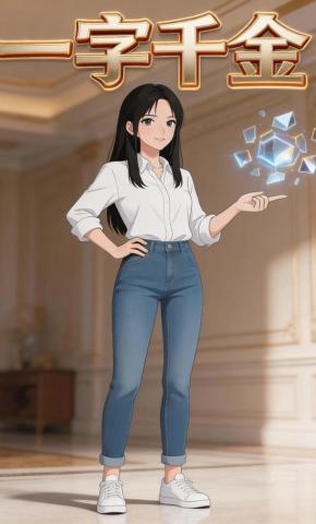 短剧《一字千金》海报