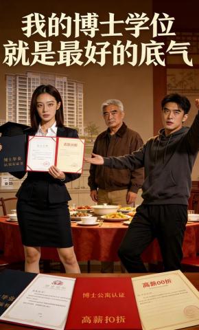 短剧《我的博士学位，就是最好的底气》海报