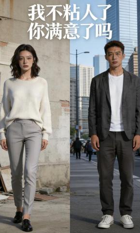 短剧《我不粘人了，你满意了吗》海报