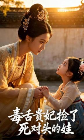 短剧《毒舌贵妃捡了死对头的娃》海报