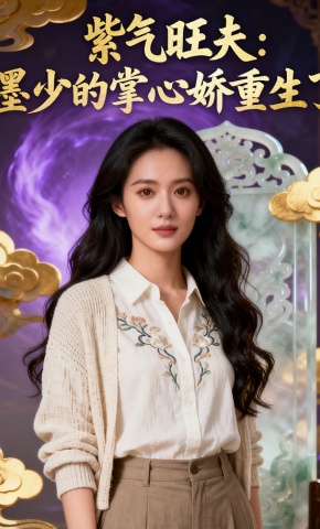 短剧《紫气旺夫：墨少的掌心娇重生了》海报