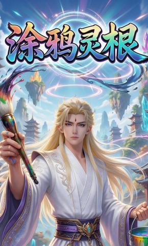短剧《涂鸦灵根》海报