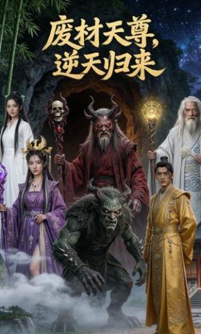 短剧《废材天尊，逆天归来》海报