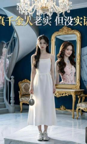 短剧《真千金人老实，但没实话》海报