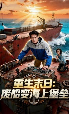 短剧《重生末日：废船变海上堡垒》海报