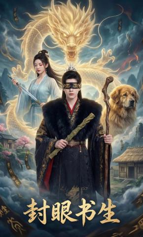 短剧《封眼书生》海报