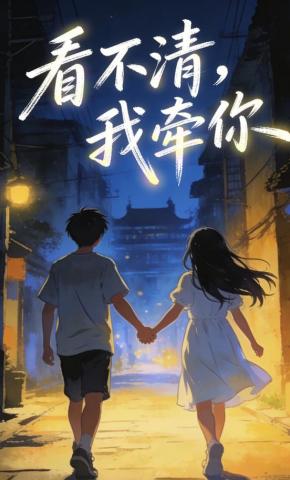 短剧《看不清，我牵你》海报