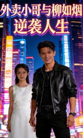 短剧《外卖小哥与柳如烟逆袭人生》海报