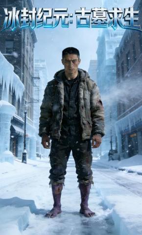 短剧《冰封纪元：古墓求生》海报