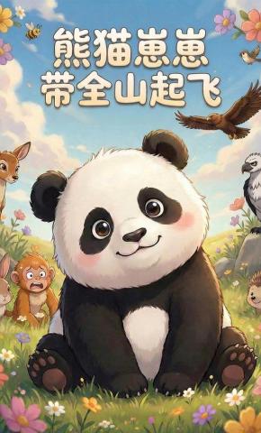 短剧《熊猫崽崽带全山起飞》海报