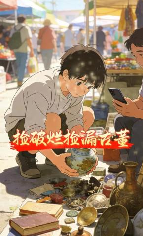短剧《捡破烂捡漏古董》海报