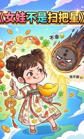 短剧《女娃不是扫把星》海报