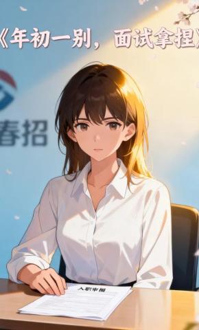 短剧《年初一别，面试拿捏》海报