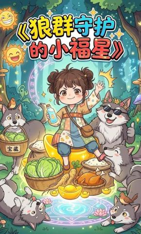 短剧《狼群守护的小福星》海报