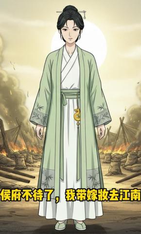 短剧《侯府不待了，我带嫁妝去江南》海报