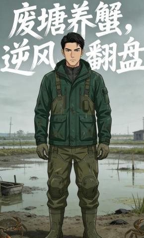 短剧《废塘养蟹，逆风翻盘》海报