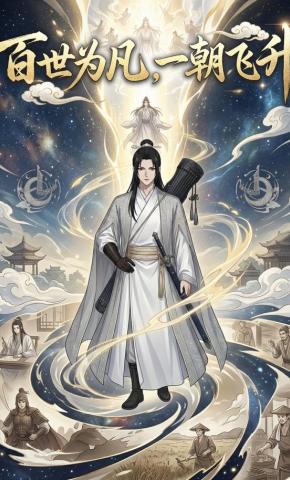 短剧《百世为凡，一朝飞升》海报