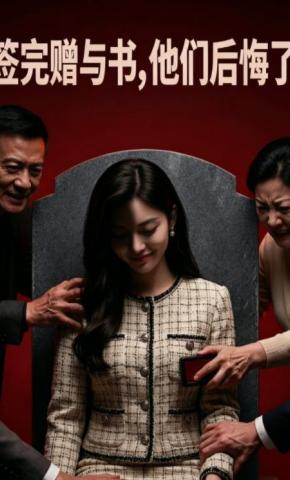 短剧《签完赠与书，他们后悔了》海报