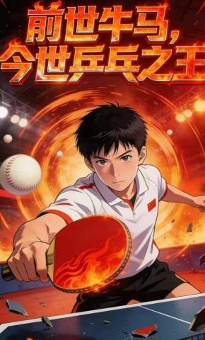 短剧《前世牛马，今生乒乓之王》海报