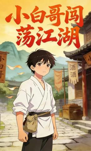 短剧《小白哥闯荡江湖》海报