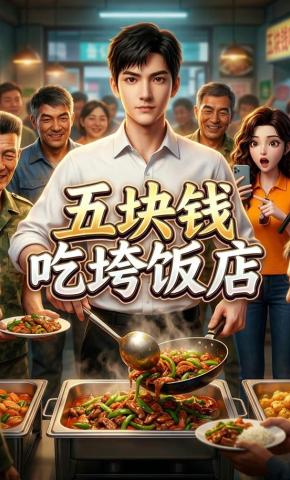 短剧《五块钱吃垮饭店》海报