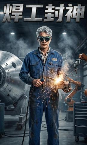 短剧《焊工封神》海报
