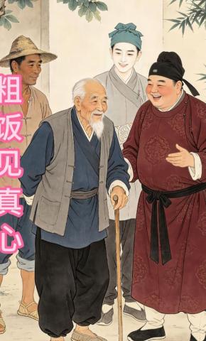 短剧《粗饭见真心》海报