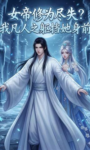 短剧《女帝修为尽失？我凡人之躯挡她身前》海报