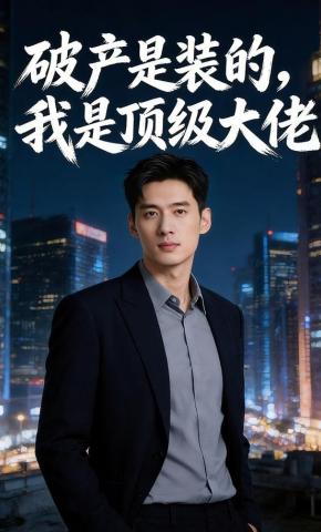 短剧《破产是装的，我是顶级大佬》海报