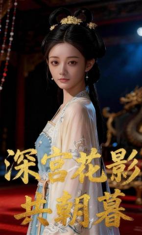 短剧《深宫花影共朝暮》海报