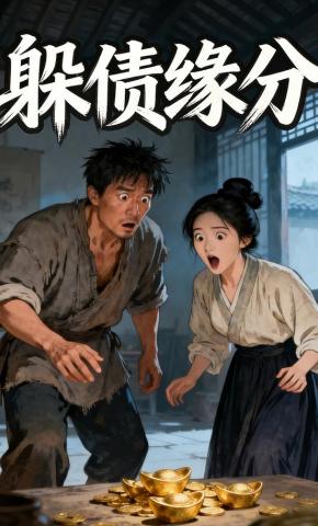 短剧《躲债缘分》海报