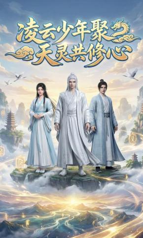 短剧《凌云少年聚天灵共修心》海报