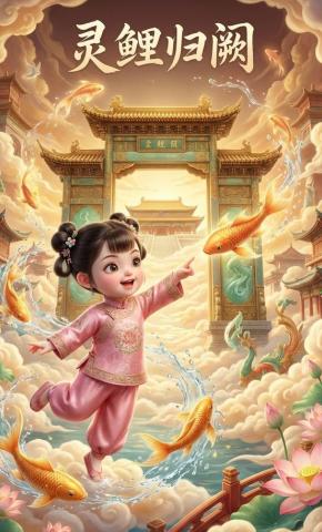 短剧《灵鲤归阙》海报