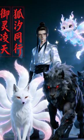 短剧《御灵凌天狐汐同行》海报