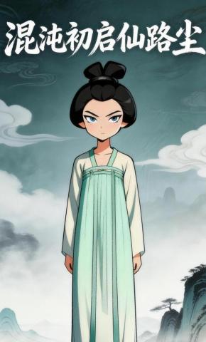 短剧《混沌初启仙路尘》海报