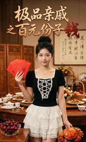 短剧《极品亲戚之百元份子钱》海报