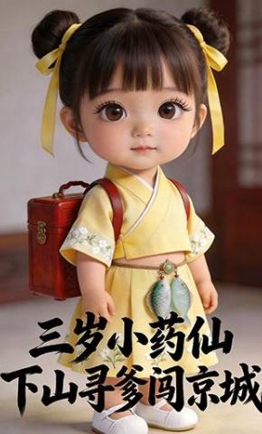 短剧《三岁小药仙，下山寻爹闯京城》海报