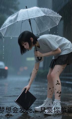 短剧《梦想会发光，只要你敢追》海报