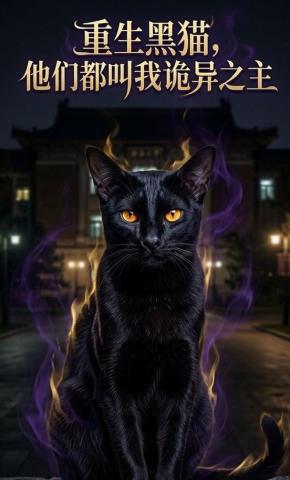 短剧《重生黑猫，他们都叫我诡异之主》海报